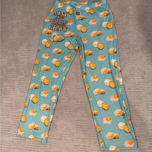 Brief Insanity Teal Biscuit Print Women's Pajama Pants
